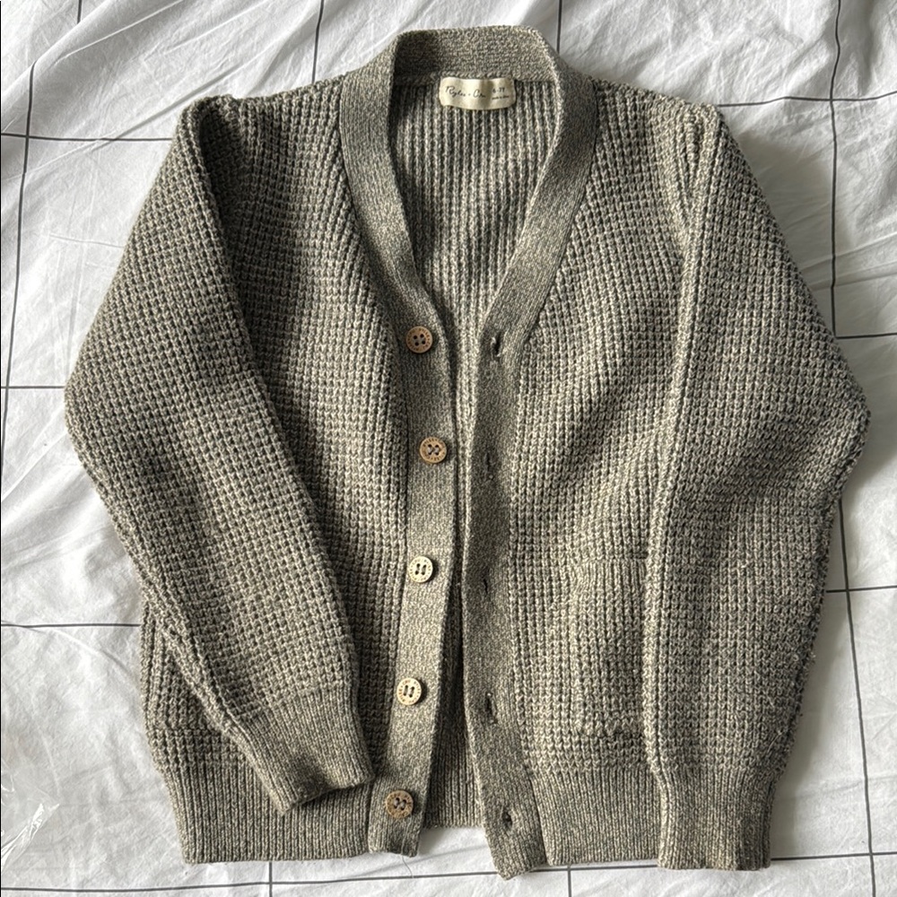 Child’s Gray Cardigan Sweater Rylee + Cru 7-8